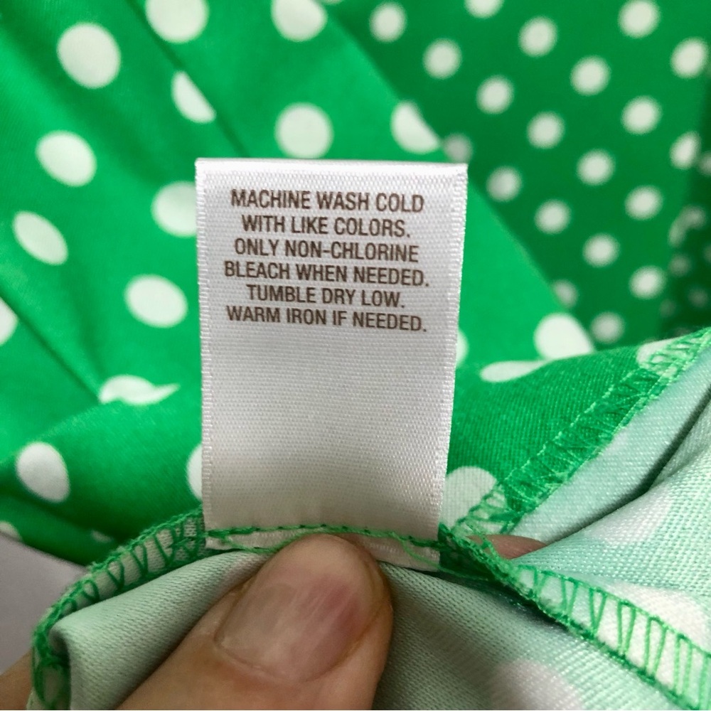 Established 1962 Green Polka Dot Fit & Flare Dress | Retro Classic A-Line - Picture 9 of 9